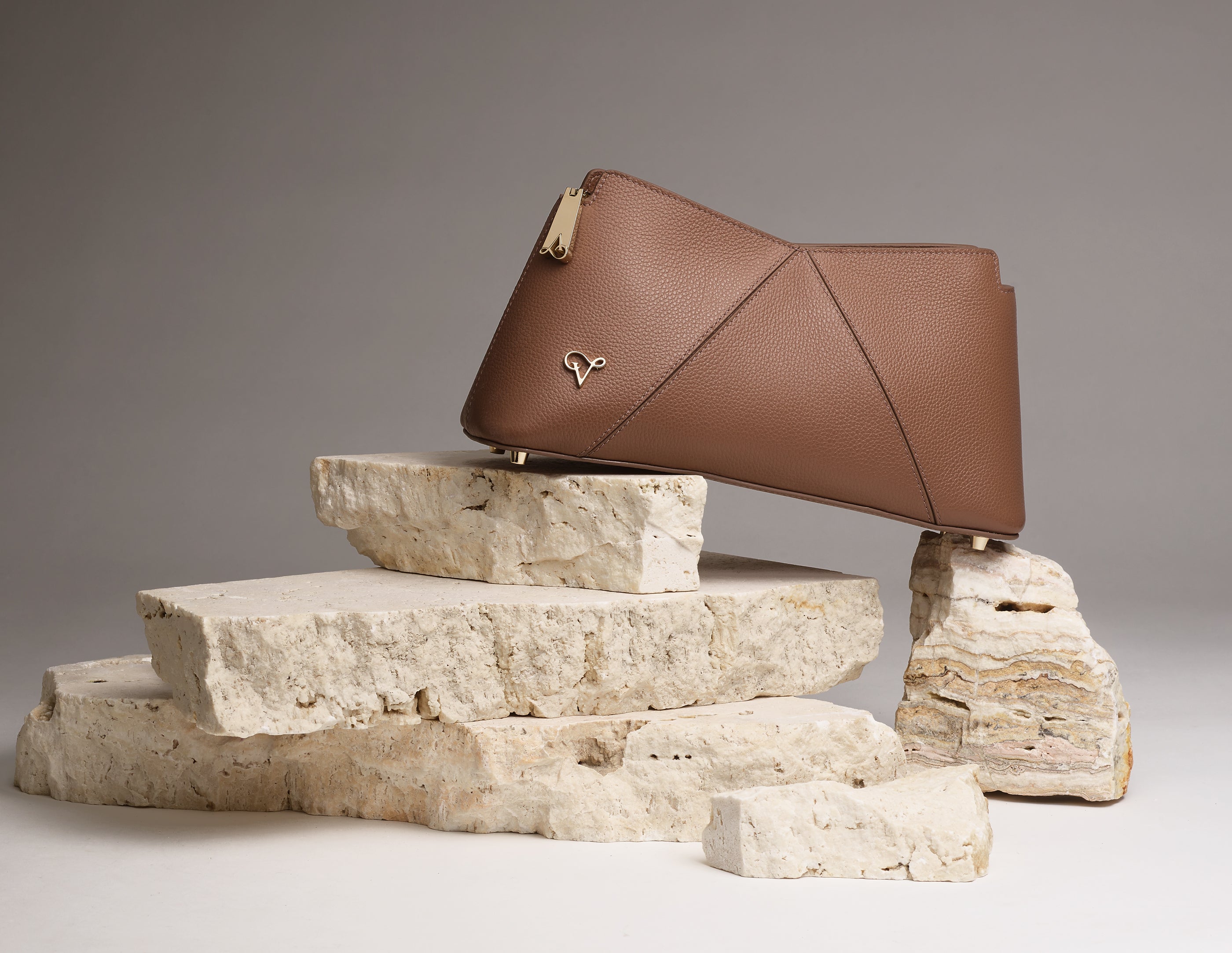 brown luxury small purse