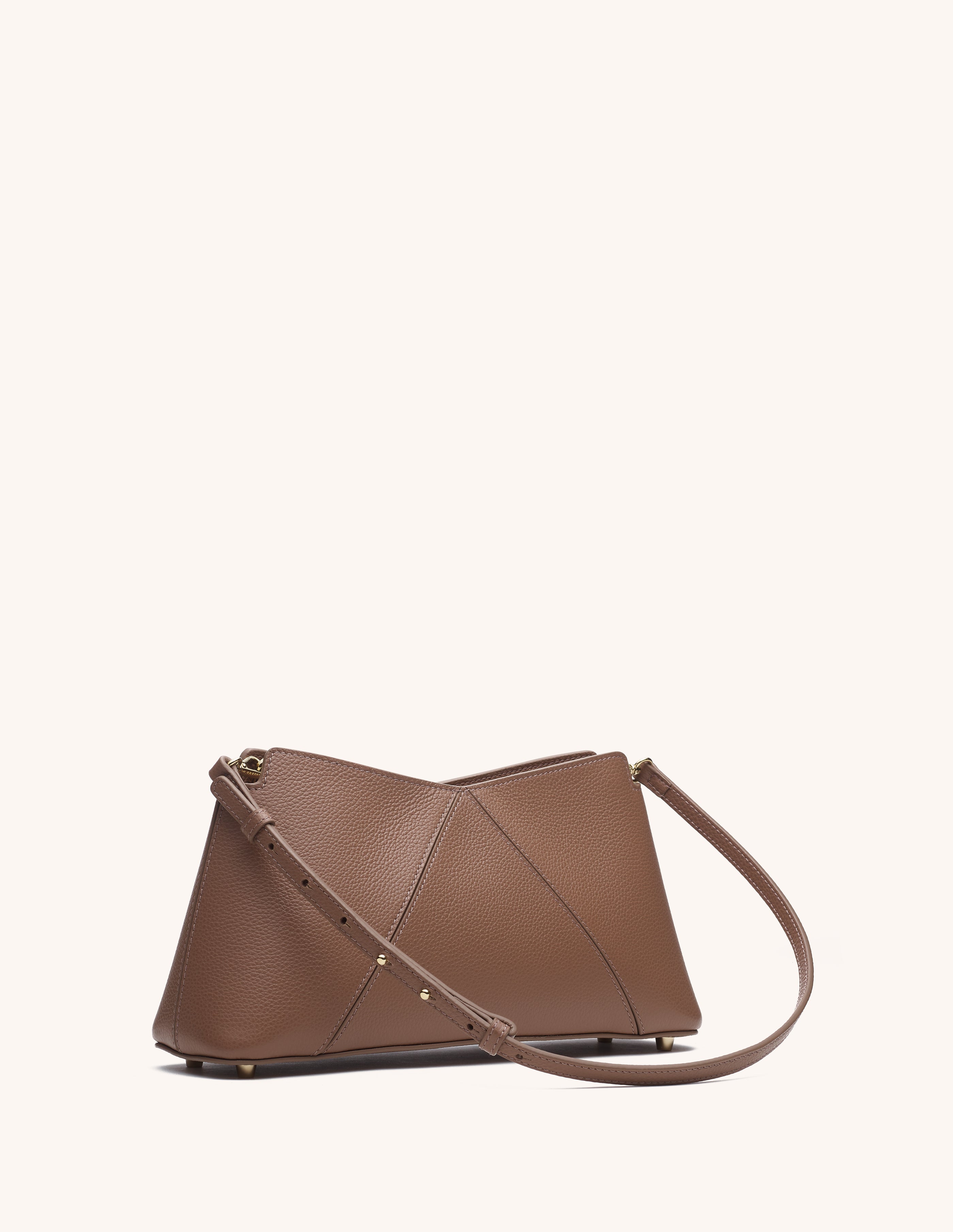 luxury strap hand bag brown leather