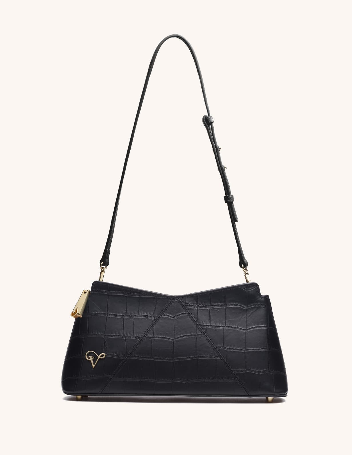 small black luxury designer hand bag